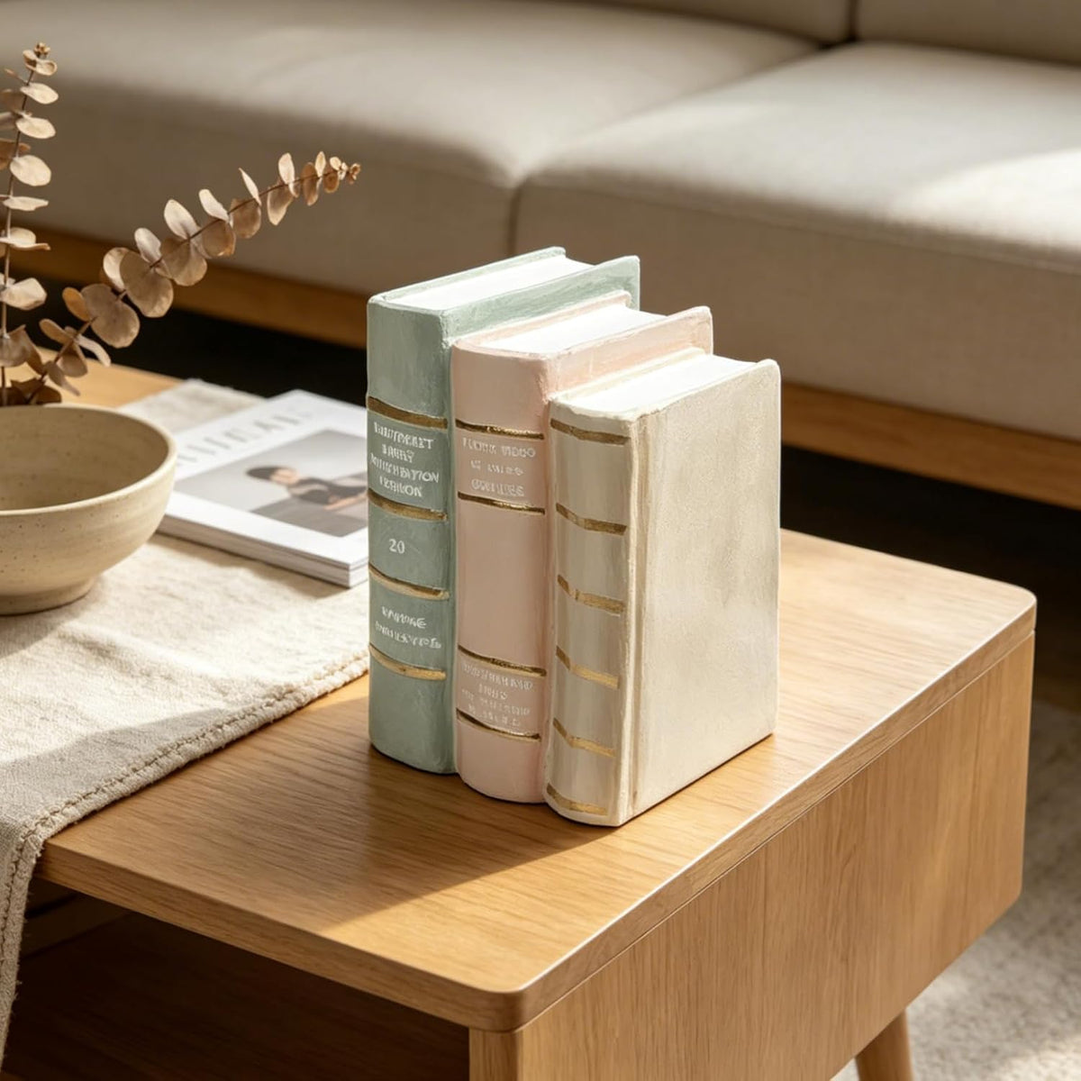 Decorative Books Living Room Decor Aesthetic 7.5 Inch Fake Books