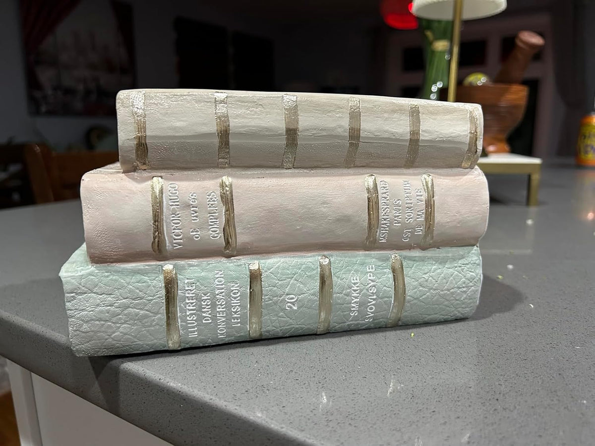 Decorative Books Living Room Decor Aesthetic 7.5 Inch Fake Books