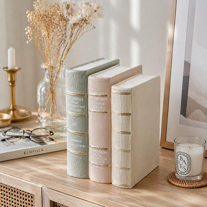 Decorative Books Living Room Decor Aesthetic 7.5 Inch Fake Books