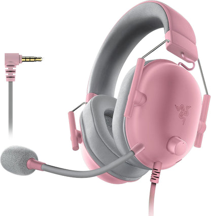BlackShark V2 X Gaming Headset, 50mm Drivers, Quartz Pink