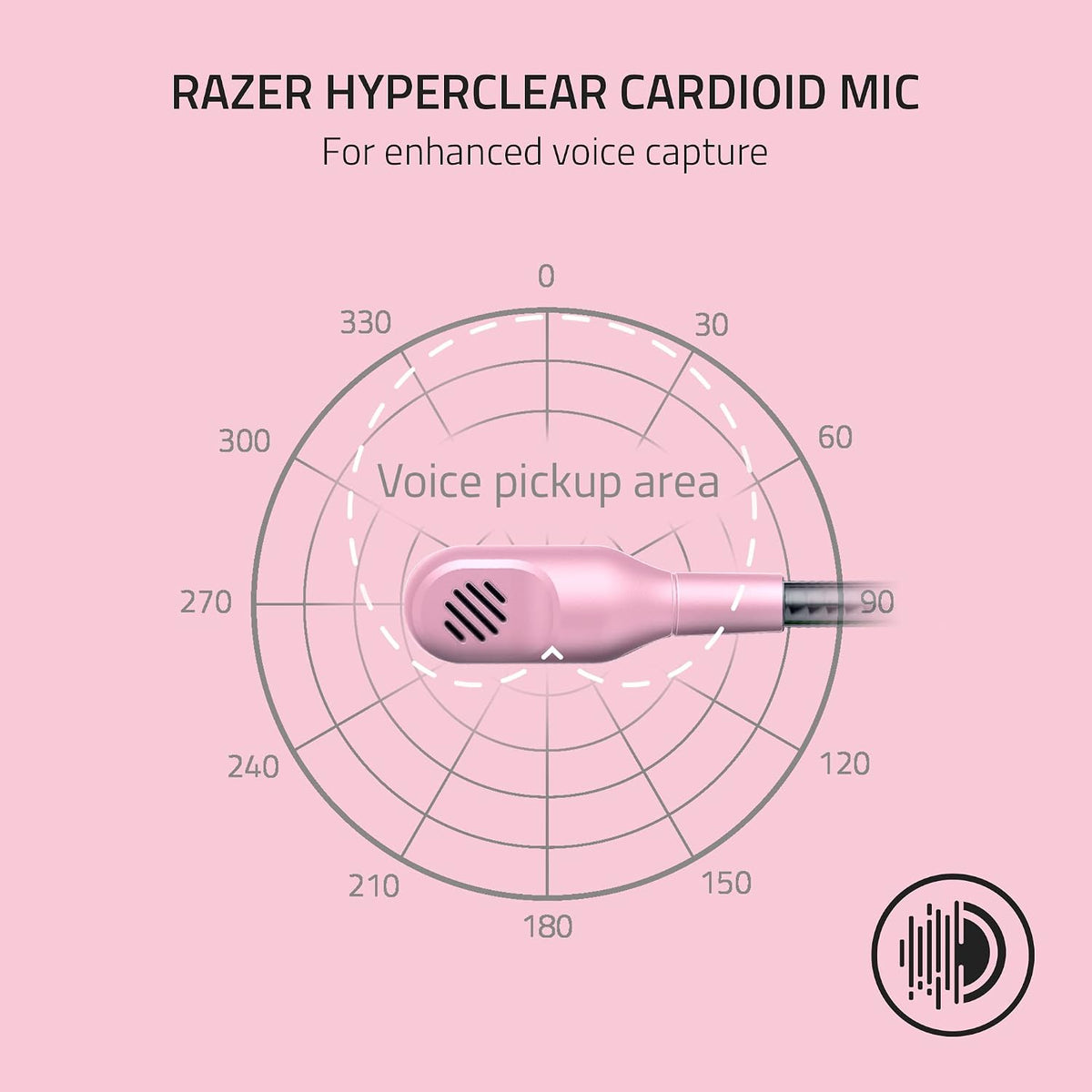 BlackShark V2 X Gaming Headset, 50mm Drivers, Quartz Pink