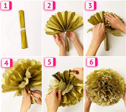 Pink and Gold Baby Shower Decorations for Girl – 35 Pcs Princess Kit with It's a Girl Banner, Mom to Be Sash, Tissue Paper Pom Poms, Paper Lanterns, Bunting Garland – Baby Girl Party Supplies