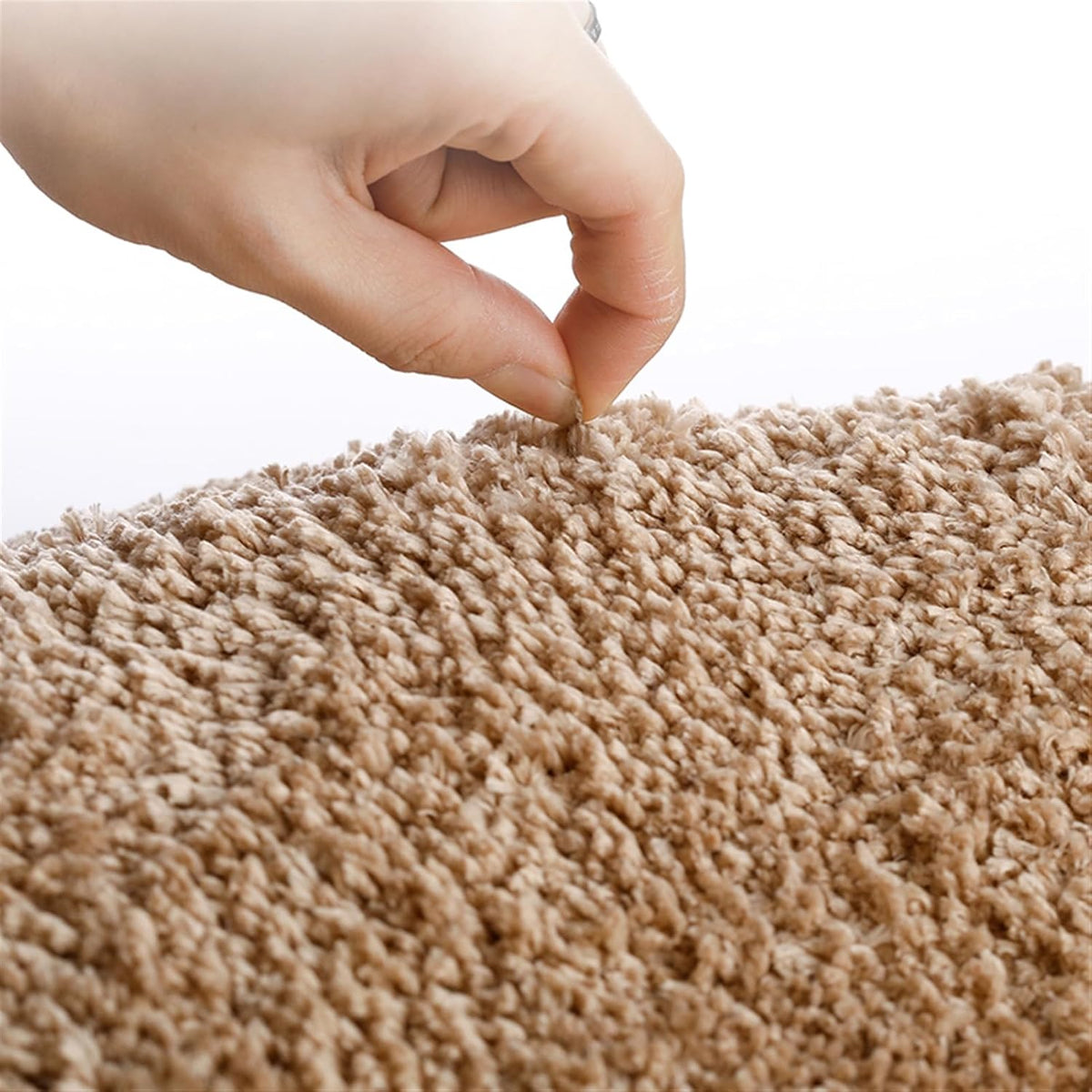 Fluffy Bathroom Rug Non Slip Absorbent Pink 16'' x 24''