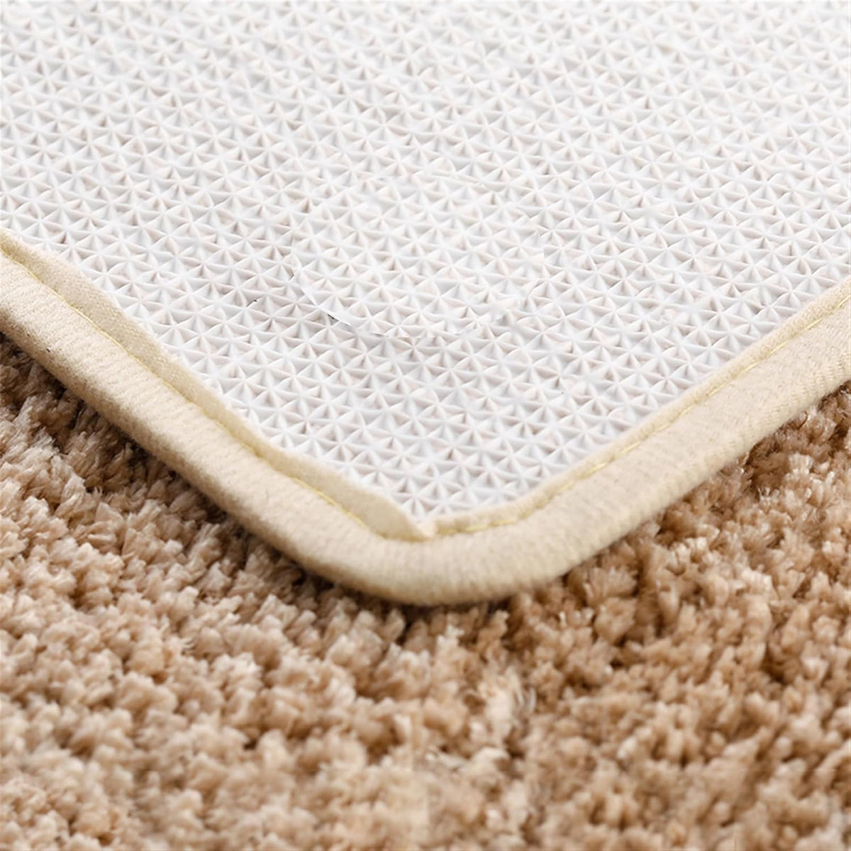Fluffy Bathroom Rug Non Slip Absorbent Pink 16'' x 24''