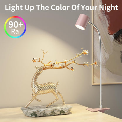 Desk Lamp,USB Clip On Light with 3 Color Modes,LED Reading Lamp