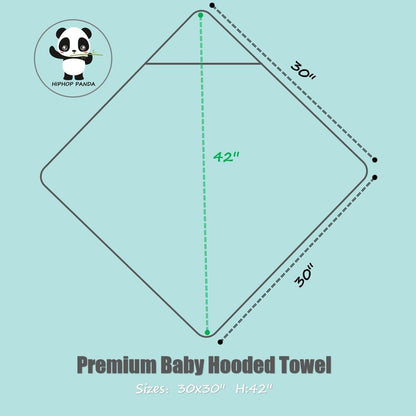Ultra Soft Hooded Baby Towel - 2-Layer Thick 500GSM Absorbent