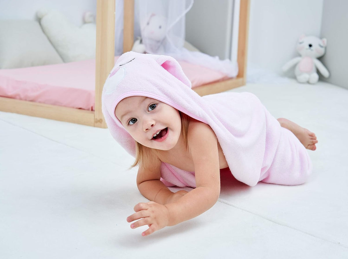 Ultra Soft Hooded Baby Towel - 2-Layer Thick 500GSM Absorbent