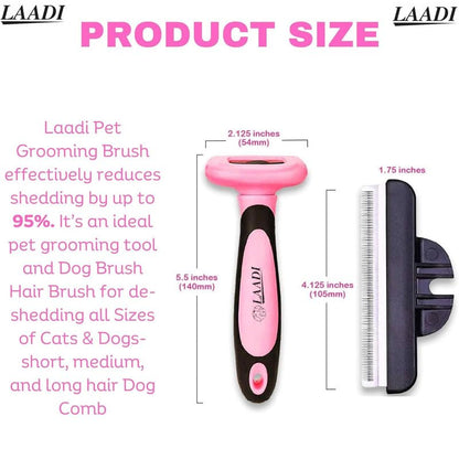 Deshedding Tool - Reduces Shedding by Up to 95% for Pets' Grooming - Suitable for Dogs, Cats, Horses, and Rabbits