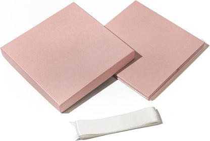 Medium Birthday Gift Box with Lids, Ribbon and Tissue Paper, Collapsible Gift Box - 1 Pcs, 10x10x10 Inches, Pink