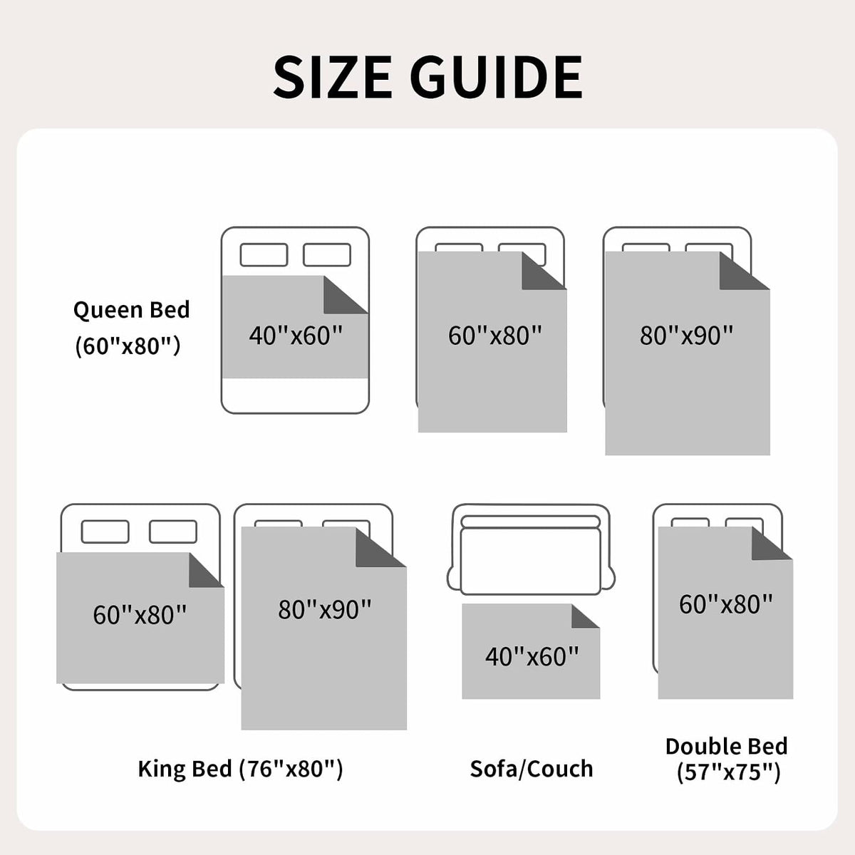 Reversible Waterproof Blanket for Bed Couch Sofa, 40x60, Burgundy/Pink