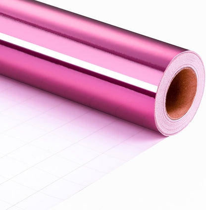 Dark Pink Wrapping Paper Roll - 17 In X 33 Ft(46.5 sq.ft.)