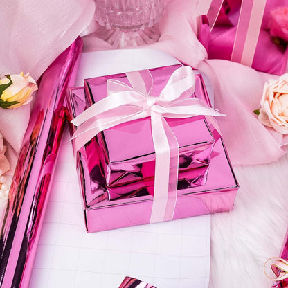 Dark Pink Wrapping Paper Roll - 17 In X 33 Ft(46.5 sq.ft.)