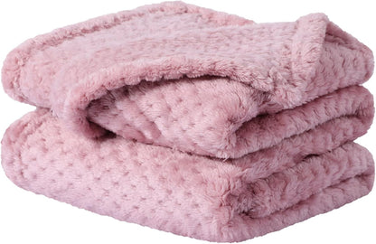 uxcell Fluffy Knitted Pet Blanket for Kitten Doggy 27x40 Pink