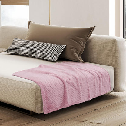 uxcell Fluffy Knitted Pet Blanket for Kitten Doggy 27x40 Pink