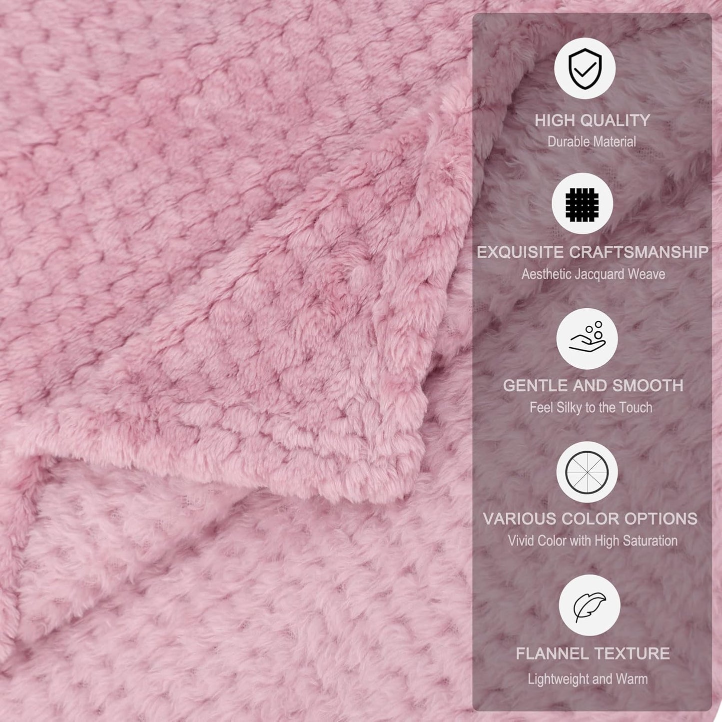 uxcell Fluffy Knitted Pet Blanket for Kitten Doggy 27x40 Pink