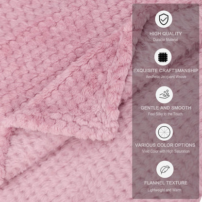 uxcell Fluffy Knitted Pet Blanket for Kitten Doggy 27x40 Pink