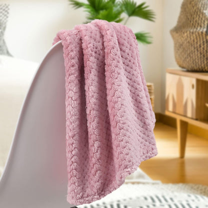 uxcell Fluffy Knitted Pet Blanket for Kitten Doggy 27x40 Pink
