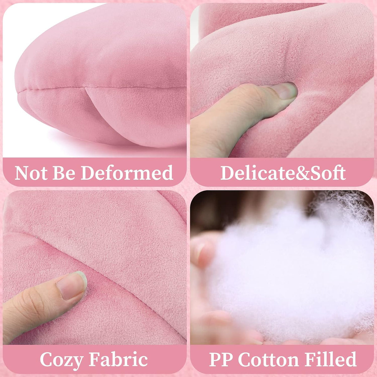 Seashell Pillow Sea Shaped Decorative Princess Throw Pillow 3D Velvet Soft Ocean Cute Throw Pillows for Bed Couch Chair Sofa Room 13.4 X 9.8 inch