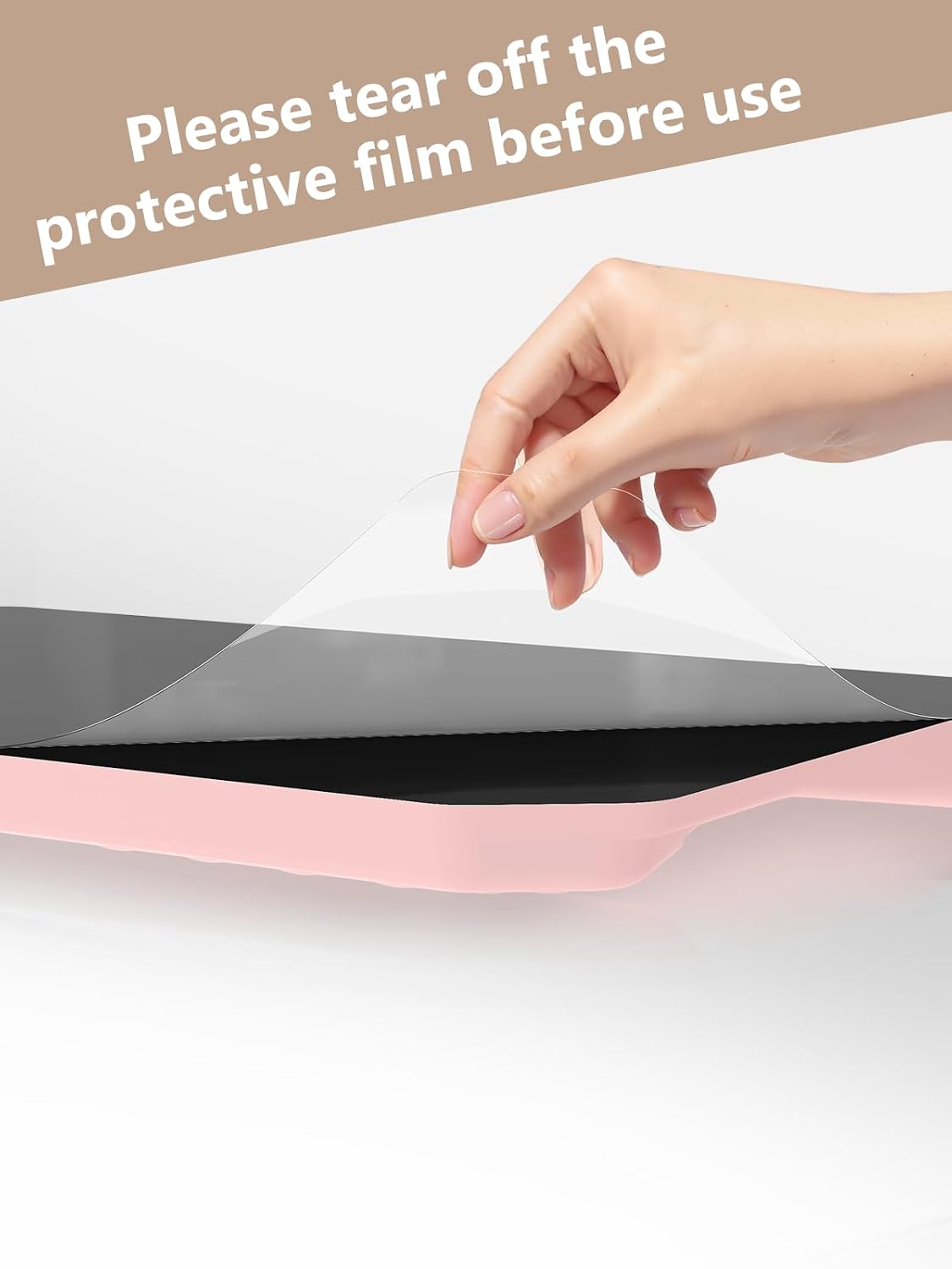 2-in-1 Ergonomic Keyboard Stand with Wrist Rest, Pink