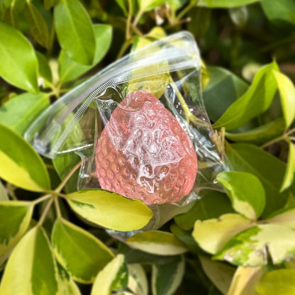 2PCS Big Strawberry Squishies for Adults Relaxation, Handmade Sticky Squishies Strawberry