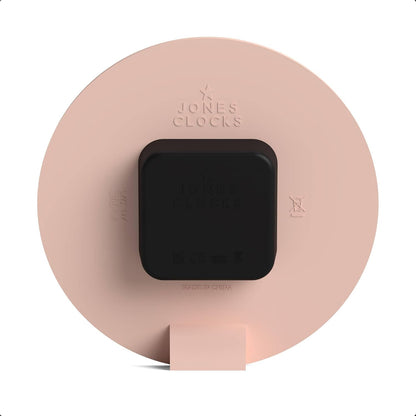 ® Hampstead Desk Clock | Freestanding | Rose Pink | Elegant Raised Moulded Numerals | Ideal for Shelf, Mantel, Living Room, Home Office or Bedside