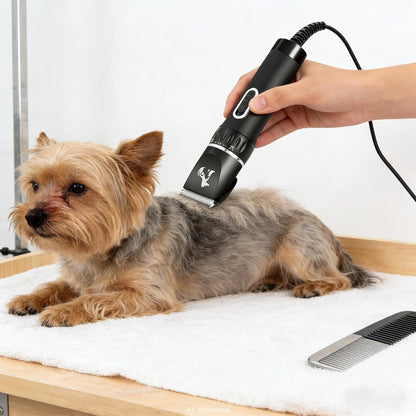 Professional Dog Clippers for Thick Coats - Heavy Duty Pet Grooming Clippers with Powerful Motor & Detachable Blades, Corded Hair Shears,Swiftly Trim Dogs, Cats, Sheep,Horses Dense Fur