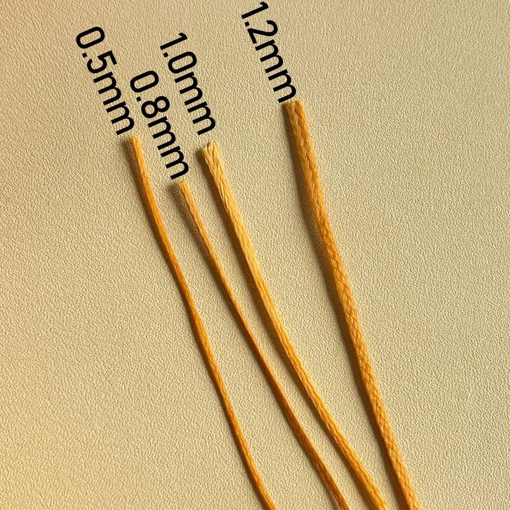 Flat Waxed Thread for Leather Sewing Wax String Polyester Cord Craft Stitching Bag Bookbinding Sail Bracelet Braid Jewelry DIY (1.2mm 300D, Peach Pink)