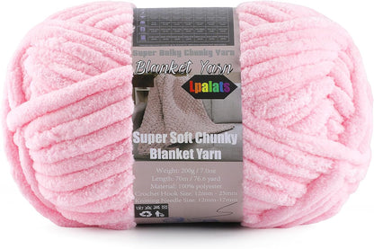 Chunky Yarn for Crocheting - Chenille Yarn for Crochet Blanket Soft