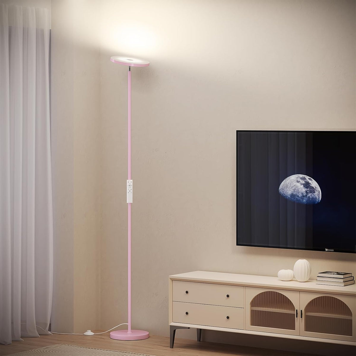 Floor Lamps for Living Room，LED Standing Lamp with Remote Control