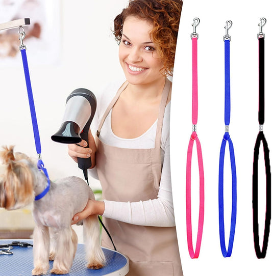 MANON ROSA Pet Grooming Loops - 3Pcs Adjustable Nylon Ropes for Dog & Cat Safety Hands-Free Bathing Tethers, Pet Drying, Washing Supplies for Groomers' Tables