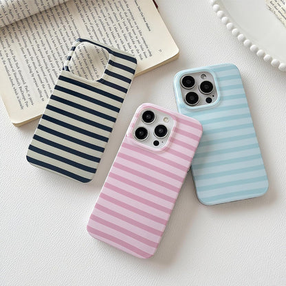 Cute Vertical Striped Case for iPhone 15 Pro Max,Pink