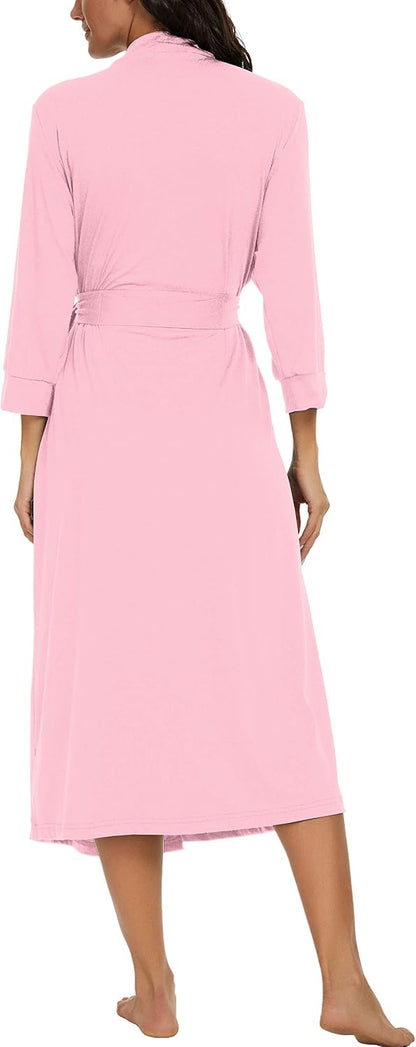 Robes for Women Long Knit Bathrobe XS-4XL