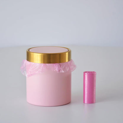 200 Pack Small Garbage Bags- Perfect for Desktop Trash Cans - Odorless (Pink)
