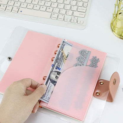10 Pcs A6 Binder Pockets with No Zipper Two Pockets Budget Envelopes