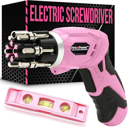 Electric Screwdriver Cordless Mini Drill Set for Women