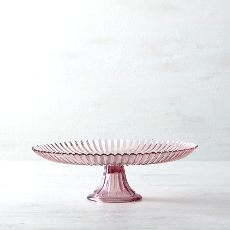 Archie Serveware, Large Cake Stand, 13", Pink