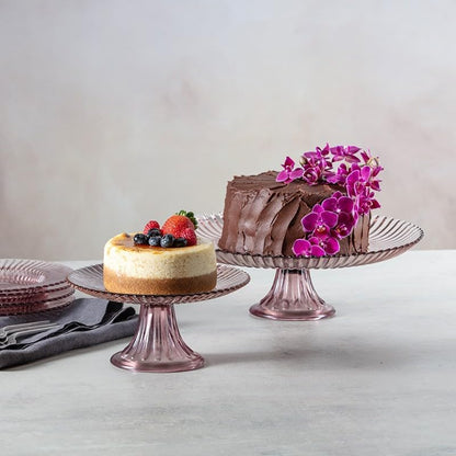Archie Serveware, Large Cake Stand, 13", Pink