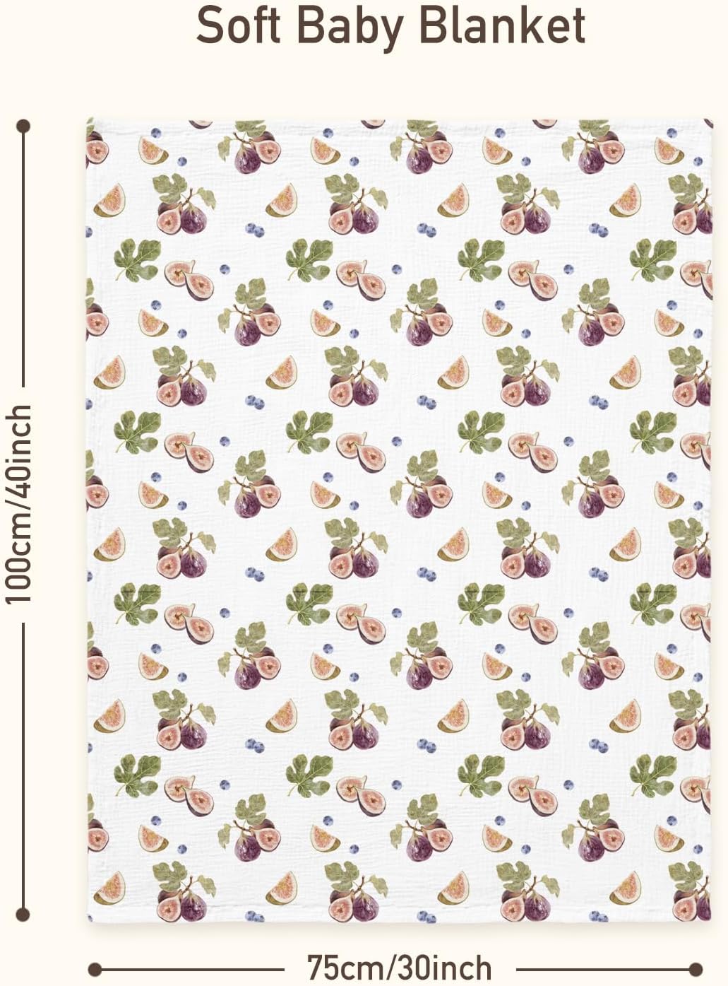 Muslin Baby Blankets for Boys & Girls, 2-Layer Toddler Blanket