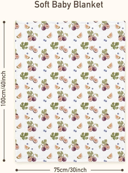 Muslin Baby Blankets for Boys & Girls, 2-Layer Toddler Blanket