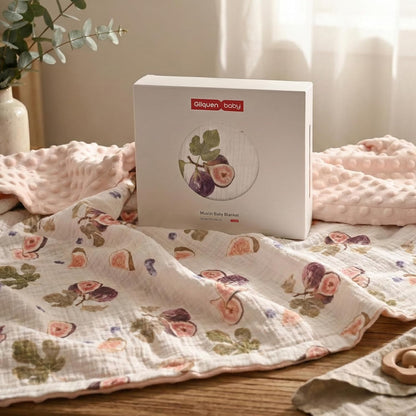 Muslin Baby Blankets for Boys & Girls, 2-Layer Toddler Blanket