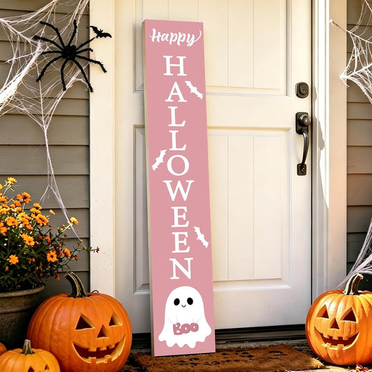 Halloween Porch Decor Door Decorations Outdoor Wooden Porch Sign 46.8 Inch