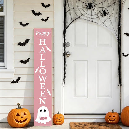 Halloween Porch Decor Door Decorations Outdoor Wooden Porch Sign 46.8 Inch