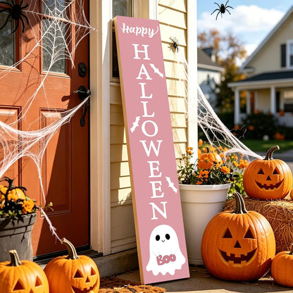 Halloween Porch Decor Door Decorations Outdoor Wooden Porch Sign 46.8 Inch