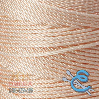 Espiga No. 9-100% Nylon Omega String Cord for Knitting and Crochet - 15 Peach