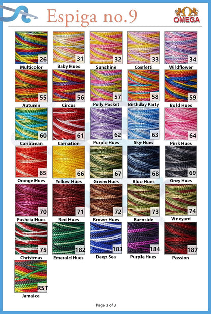 Espiga No. 9-100% Nylon Omega String Cord for Knitting and Crochet - 15 Peach