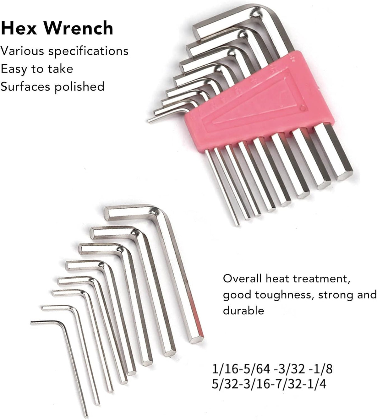 39 Piece Household Tool Kit for Maintenance and Repair - Pink and Black Hand Tool Set Including Claw Hammer Screwdriver Hex Wrench Pliers Tape Measure and Utility Knife with