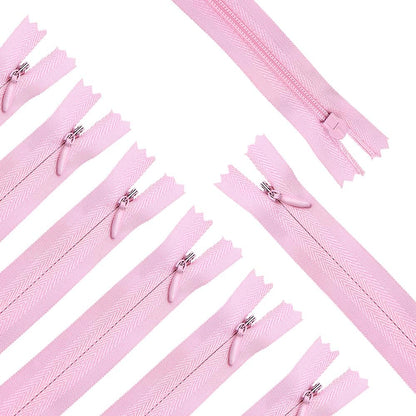 45pcs 21.5 Inch Nylon Invisible Zippers for Tailor Sewer Sewing Craft Crafter's Special (Pink)