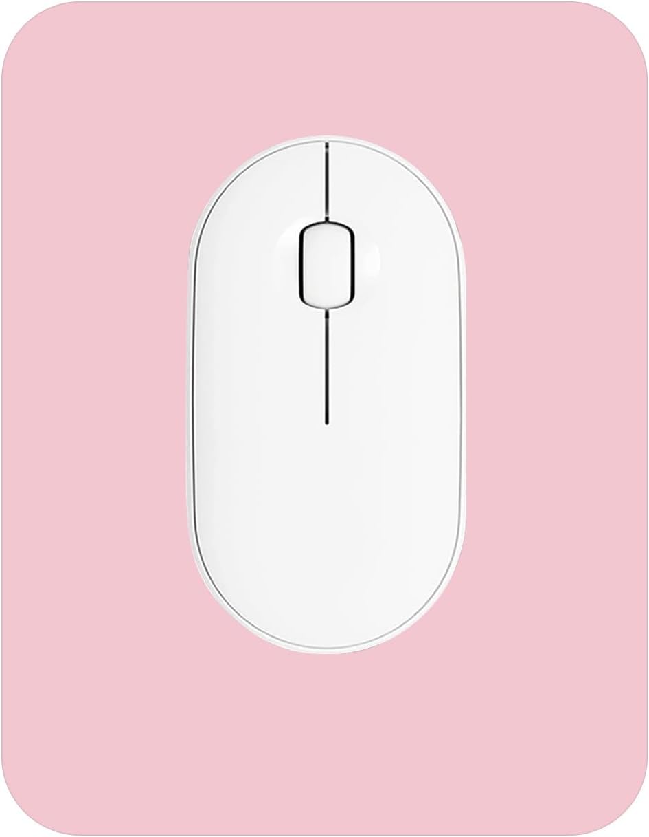 Small Mouse Pad 6 x 8 Inch, Horizontal and Vertical Flexible use. Great for Traveling, Wireless laptops, Keyboard Trays, Offices, etc. (Pink)