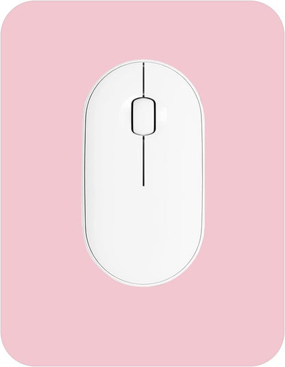 Small Mouse Pad 6 x 8 Inch, Horizontal and Vertical Flexible use. Great for Traveling, Wireless laptops, Keyboard Trays, Offices, etc. (Pink)