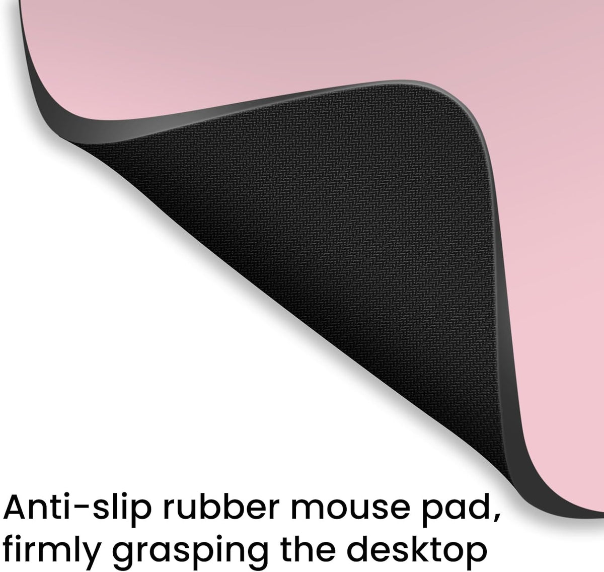 Small Mouse Pad 6 x 8 Inch, Horizontal and Vertical Flexible use. Great for Traveling, Wireless laptops, Keyboard Trays, Offices, etc. (Pink)